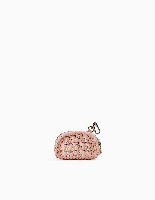 Small Purse with Sparkly Beads for Girls, Pink