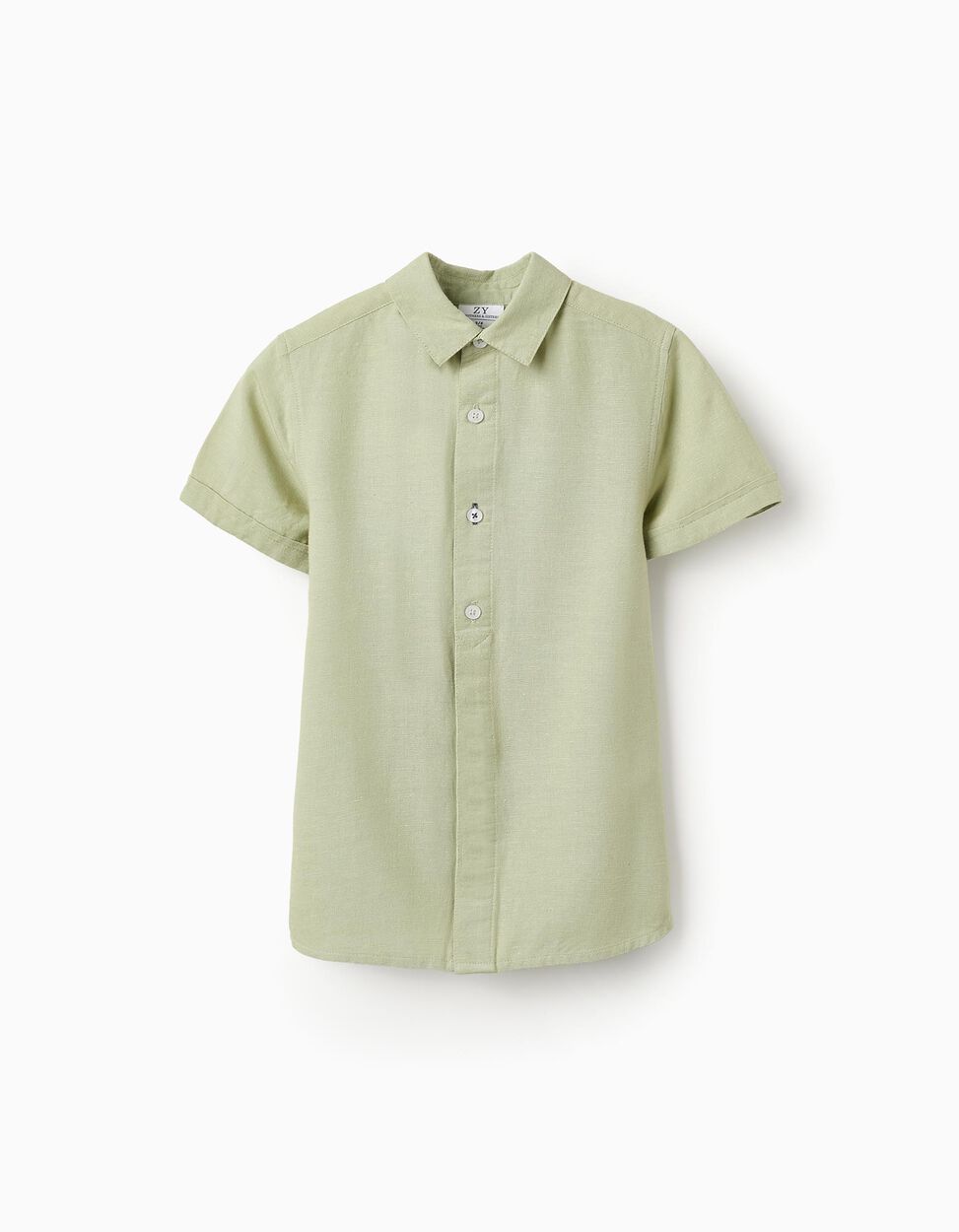 Comprar Online Camisa com Viscose, Algodão e Linho para Menino 'B&S', Verde