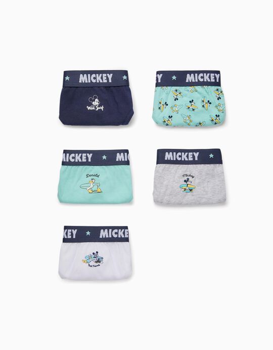 5-Pack Cotton Briefs for Boys 'Mickey I', Multicoloured