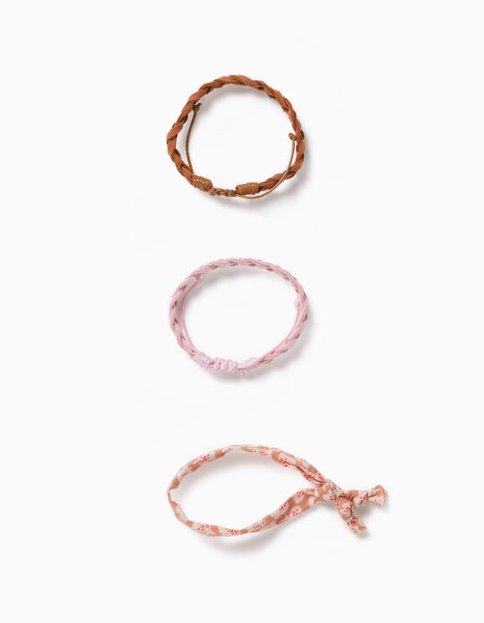 3 Bracelets for Girls, Multicoloured