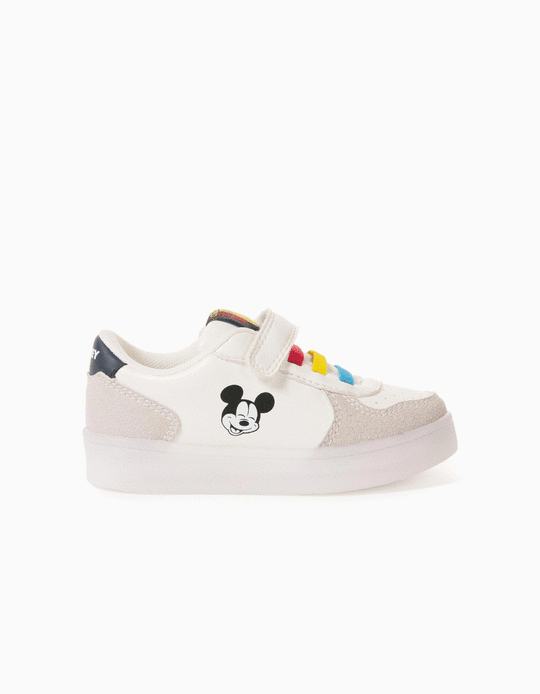 Zapatillas con Luces para Bebé Niño 'Mickey', Blanco