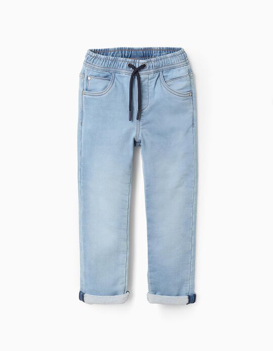 Acheter en ligne Pantalon de Jogpant en Jean pour Garçon 'Slim', Bleu Clair