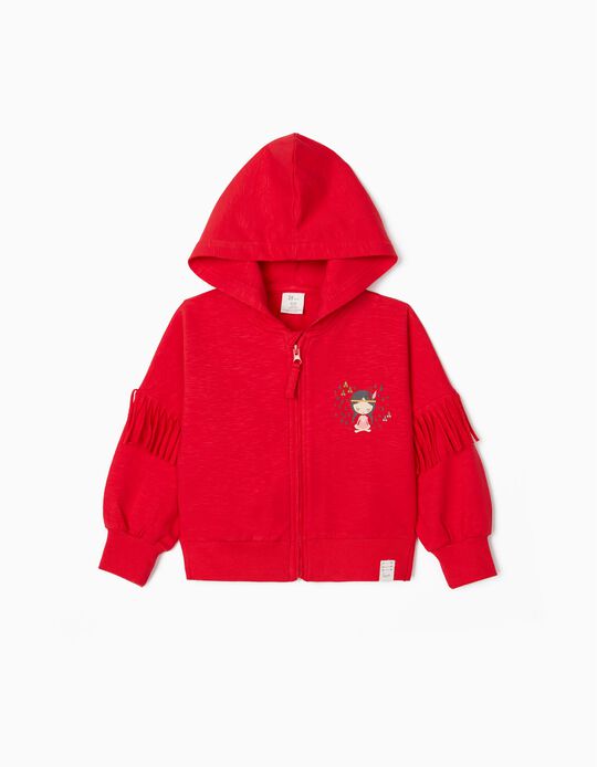 Hooded Jacket for Girls 'Magic', Red