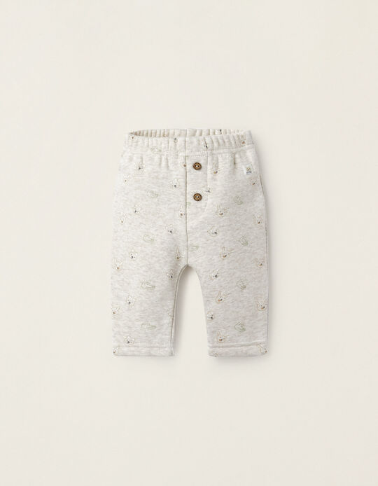 Thermal Trousers for Newborn Boys 'Animals', Beige