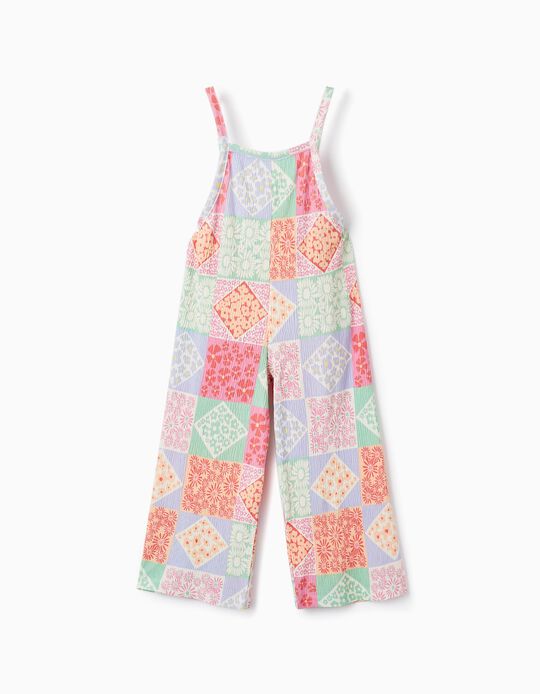Floral Pattern Jumpsuit for Girls, Multicolour