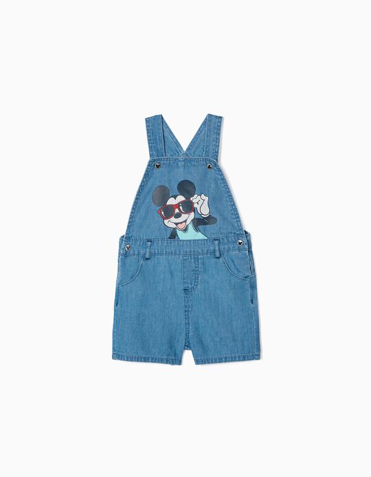 Short Dungarees for Baby Boys 'Mickey', Blue