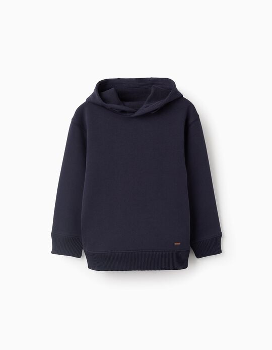 Comprar Online Sweat de Algodão com Capuz para Menino, Azul Escuro