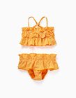 Vichy Bikini for Girls, Yellow/White