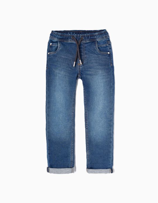 Cotton Sporty Jeans for Boys 'Slim Fit', Blue