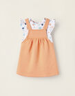 Buy Online Dress + Bodysuit for Newborn Girls 'Coral Reef', Coral