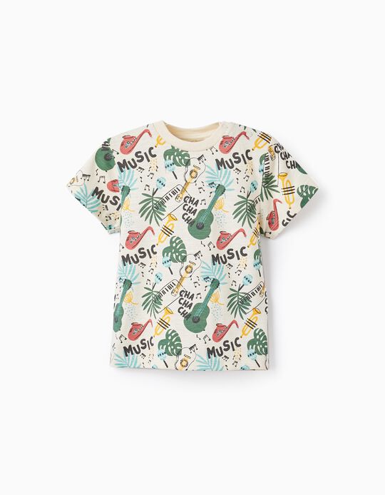 T-Shirt En Coton Pour Bébé Garçon 'Cuba Music', Multicolore