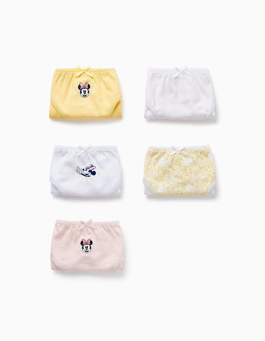 Comprar Online Pack 5 Cuecas de Algodão para Menina 'Minnie', Multicolor