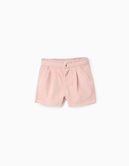 Comprar Online Calções de Bombazine para Menina, Rosa