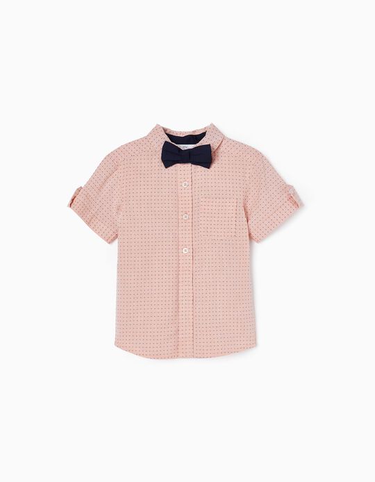 Comprar Online Camisa + Laço para Bebé Menino, Coral/Azul Escuro