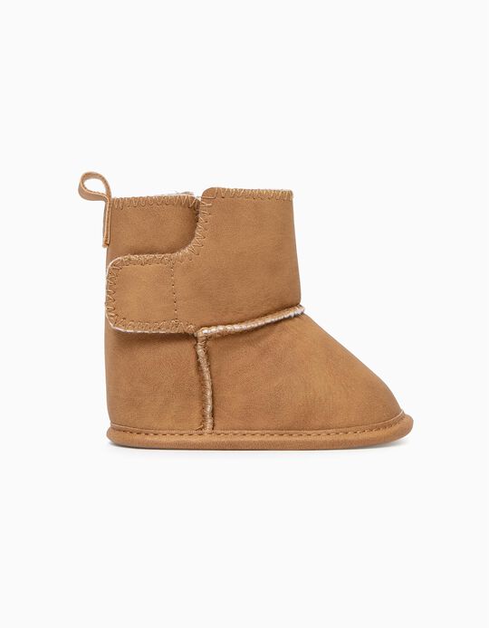 Boots for Newborn Baby Girls, Camel
