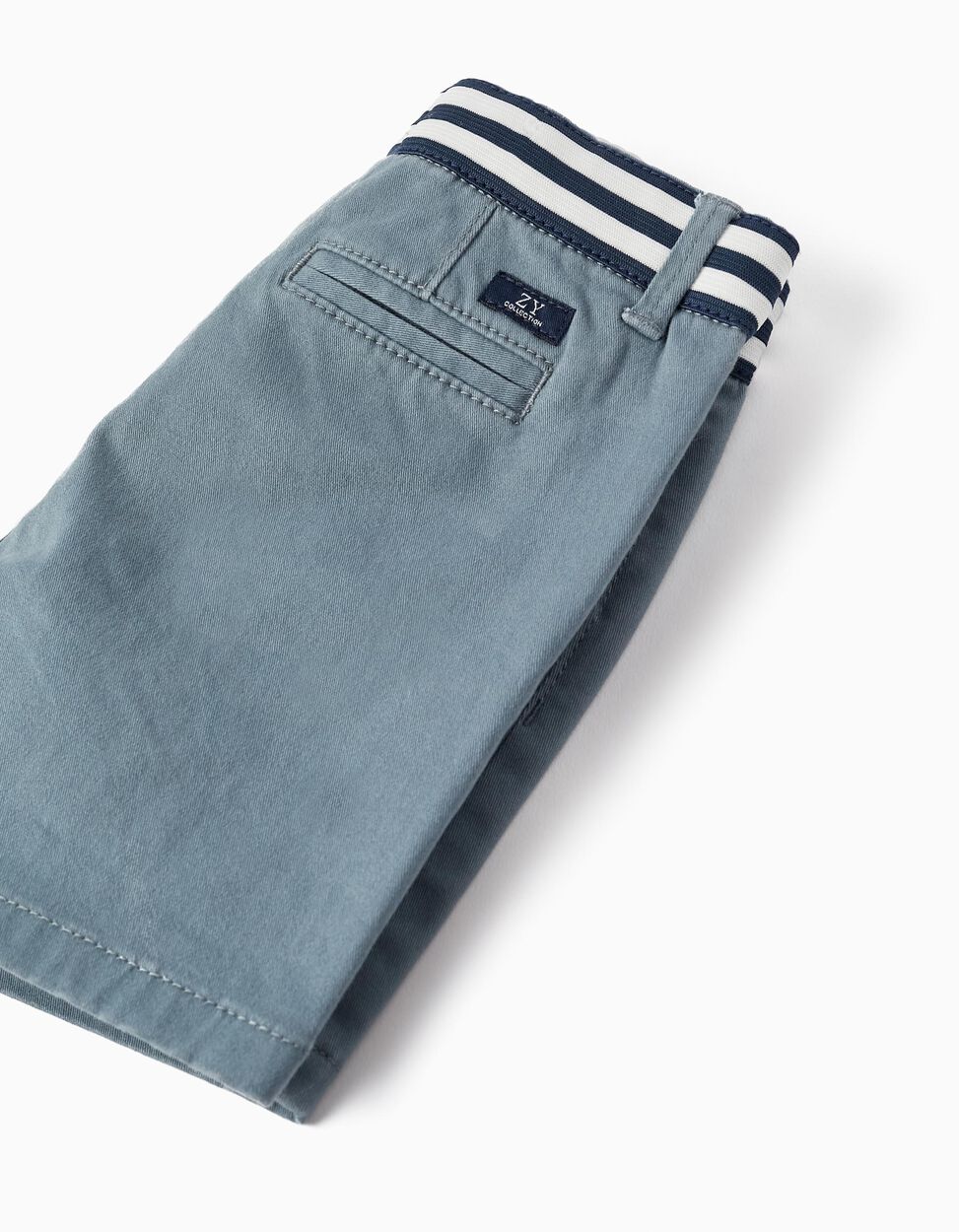 Buy Online Twill Chino Shorts for Baby Boys, Blue