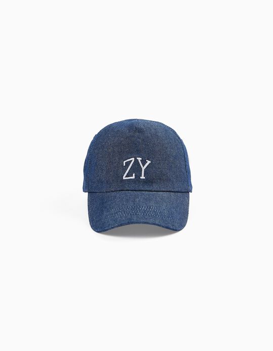 Cotton Cap for Children 'ZY', Dark Blue
