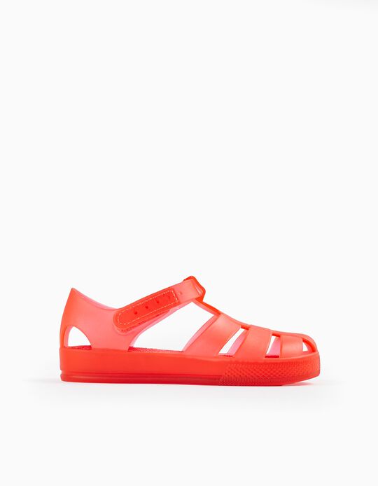 Rubber Sandals for Baby 'ZY Jellyfish', Red