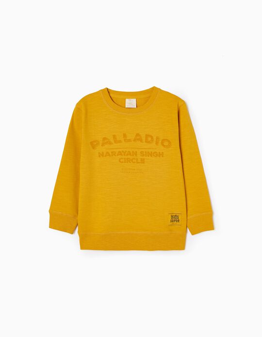 Cotton Sweatshirt for Boys 'Palladio', Yellow