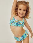 Bikini Protección UV 80 para Niña 'Tucán', Verde Agua