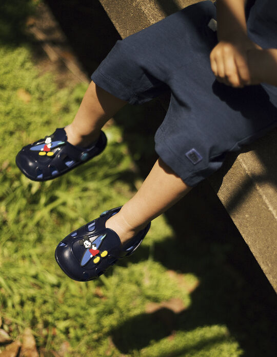 Sandalias Clogs para Niño 'Mickey Delicious', Azul Oscuro