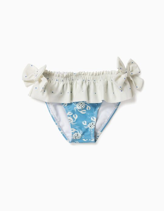 Cuecas de Banho para Bebé Menina 'B&S' Caranguejos Anti-UV 80, Azul