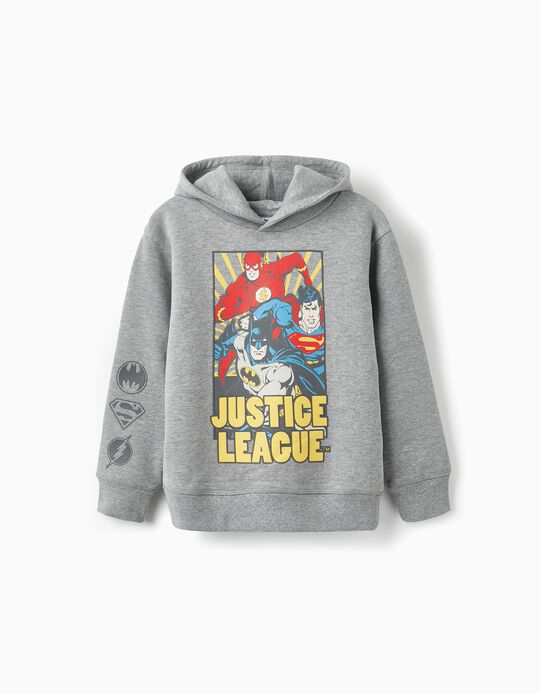 Sweatshirt with Hood for Boys 'DC Justice League', Grey