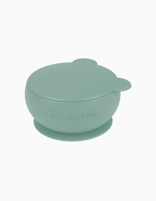 Bowl with Lid Minikoioi River Green 6M+