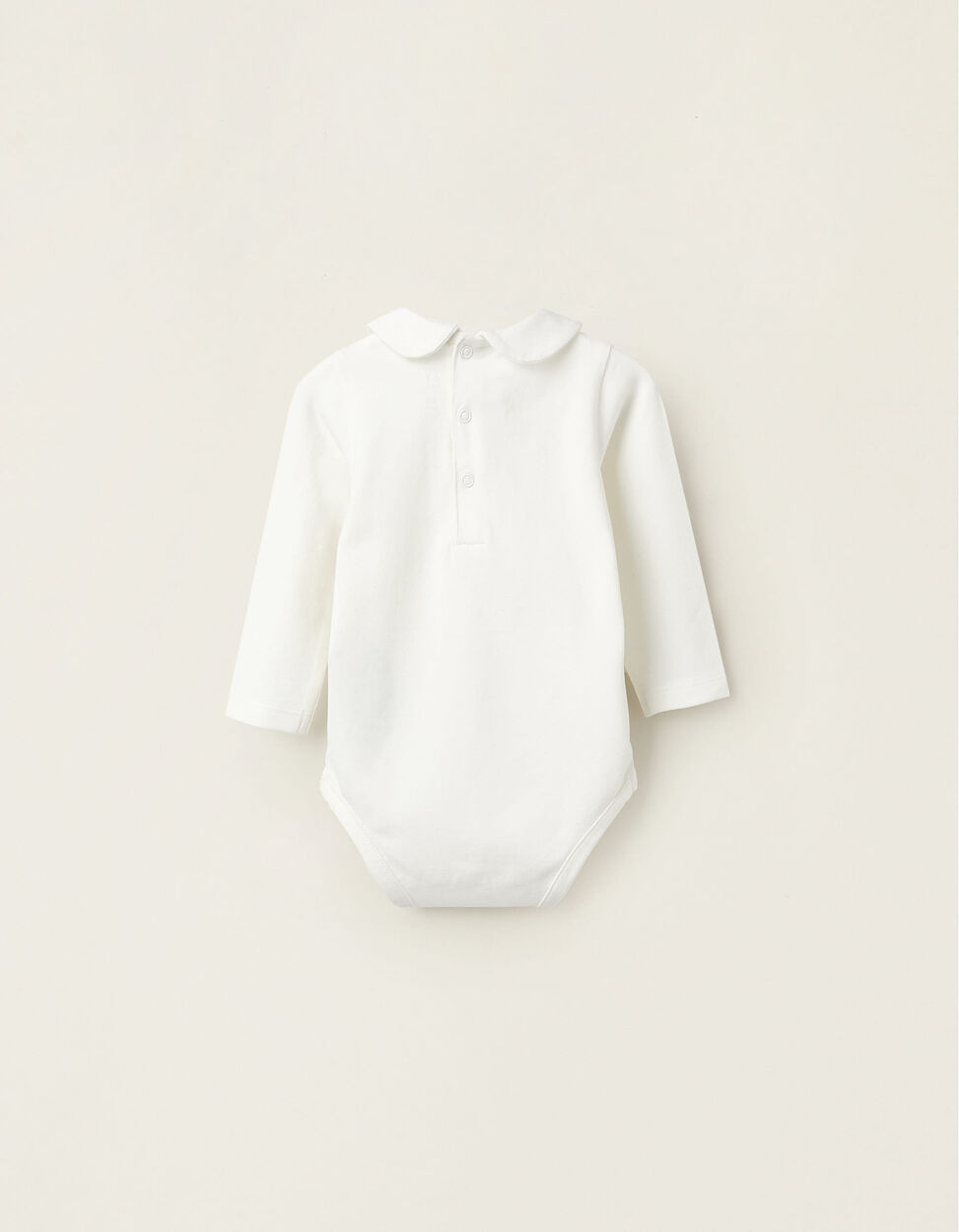 Buy Online Pack of 2 Bodysuits with Peter Pan Collar for Newborn Girls, white