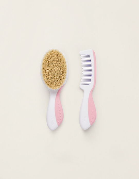 Pink Comb & Brush Set