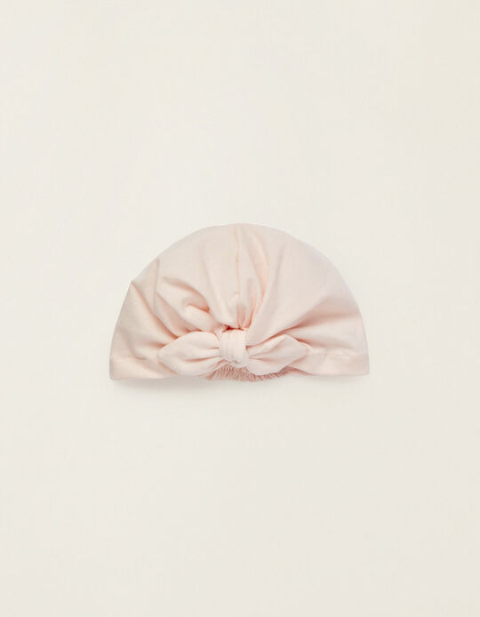 Cotton Turban for Baby Girls and Newborns, Pink