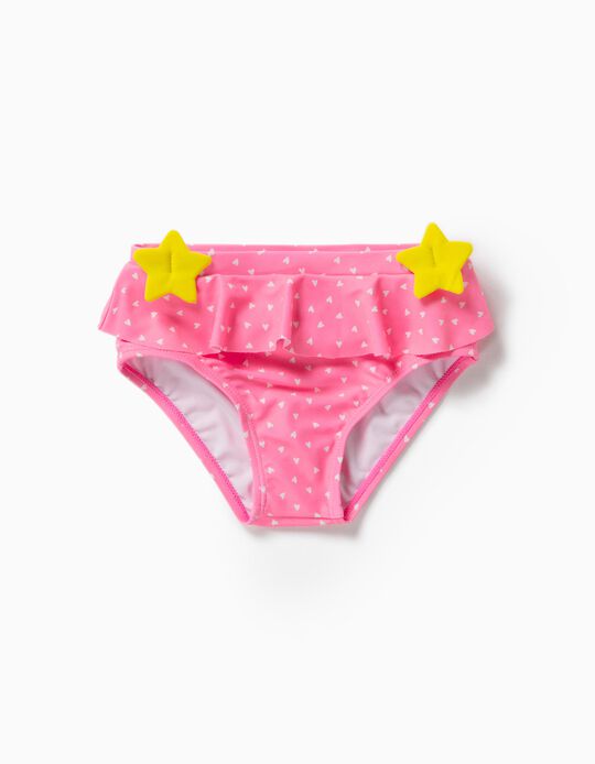 Cuecas de Banho Proteção UV 80 para Bebé Menina 'Unicorn', Rosa