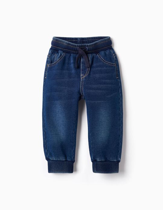 Sporty Jeans for Baby Boys, Dark Blue