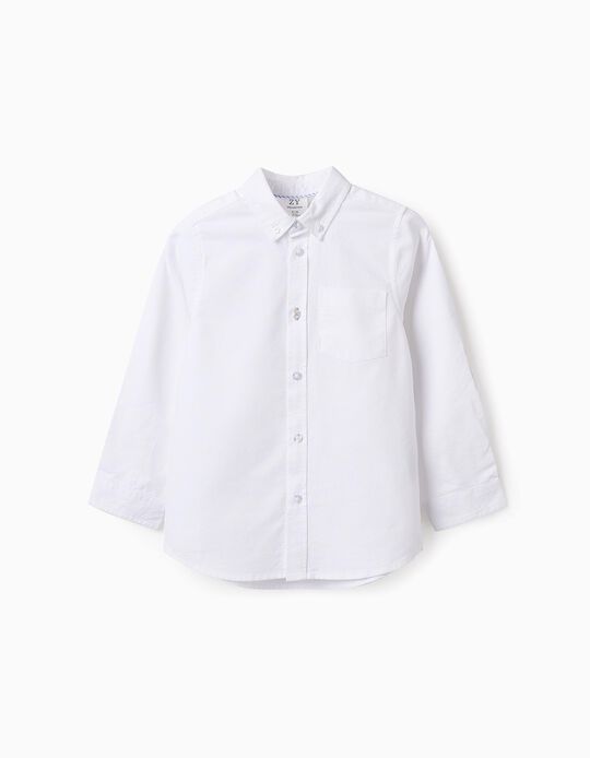 Comprar Online Camisa de Algodão para Menino, Branco