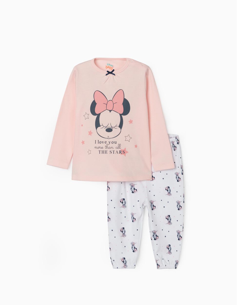 medio Motivar Productos lácteos Pijama para Bebé Niña 'Minnie', Rosa/Blanco | Zippy Online España
