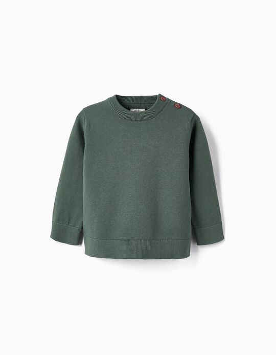 Knitted Jumper for Baby Boys, Green