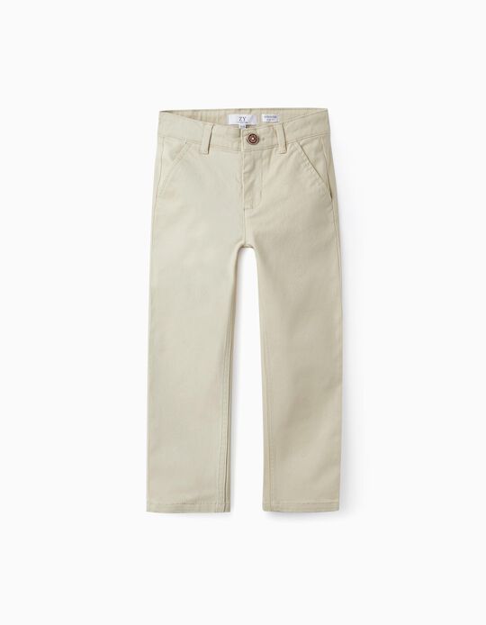 Chino Trousers for Boys, Beige
