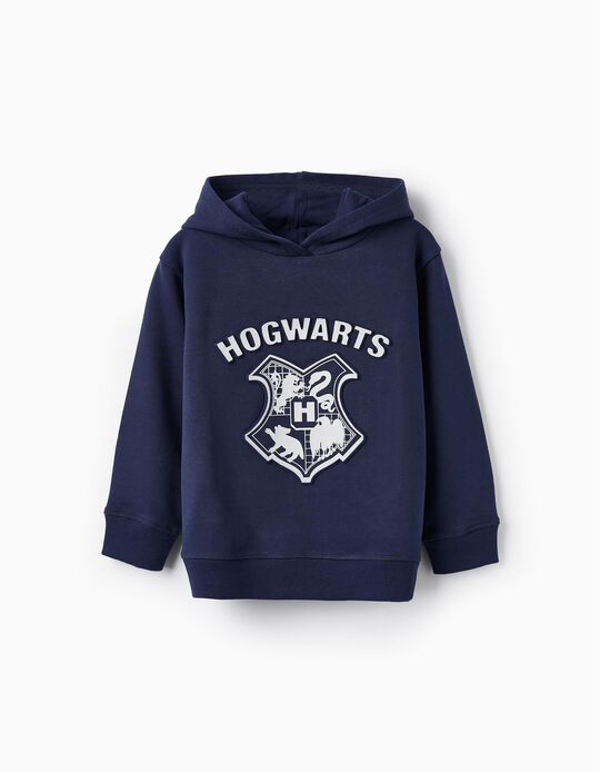 Comprar Online Sweat com Capuz para Menino 'Hogwarts', Azul Escuro