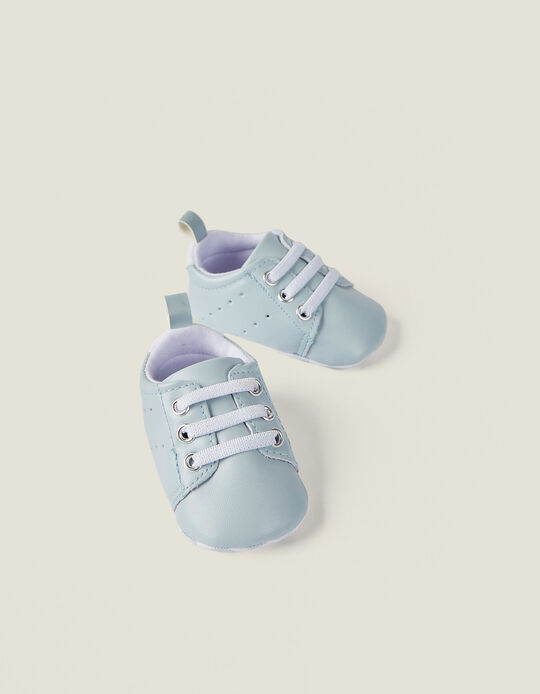 Trainers for Newborn Baby Boys, Light Blue