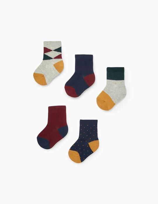 5-Pack Socks for Baby Boys, Multicoloured