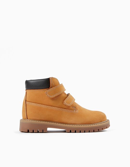 Leather Boots for Boys, Camel