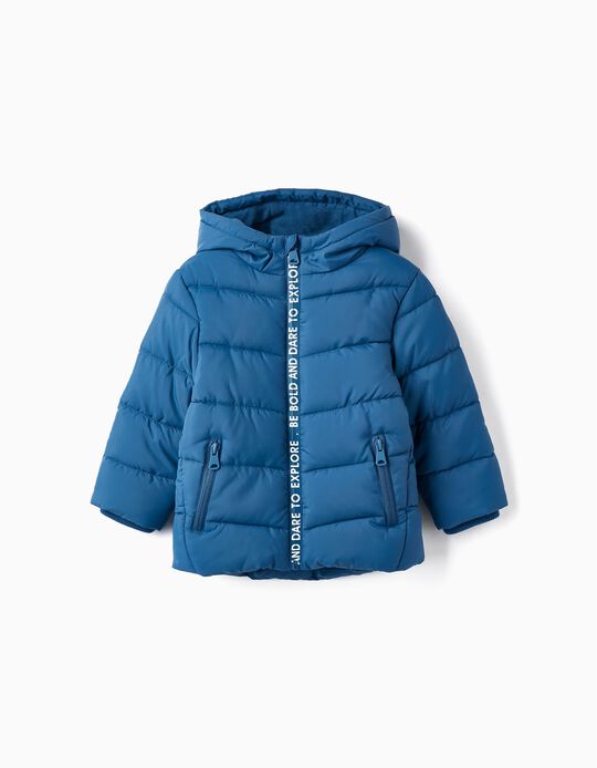 Buy Online Puffer Padded Jacket for Baby Boy 'Be Bold', Blue