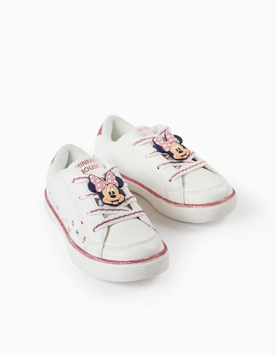 Glitter Trainers for Girls 'Minnie', Pink/White