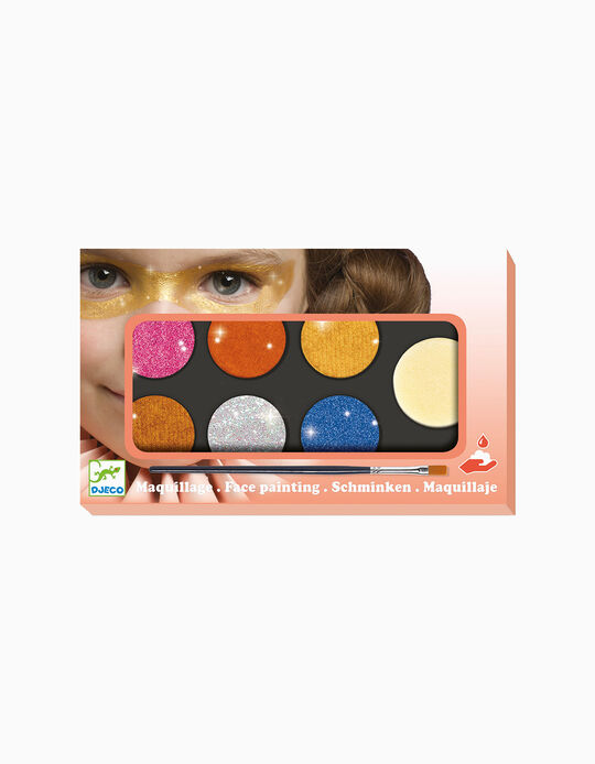 Acheter en ligne Kit de Maquillage Metalic 6 Couleurs Djeco 3A+