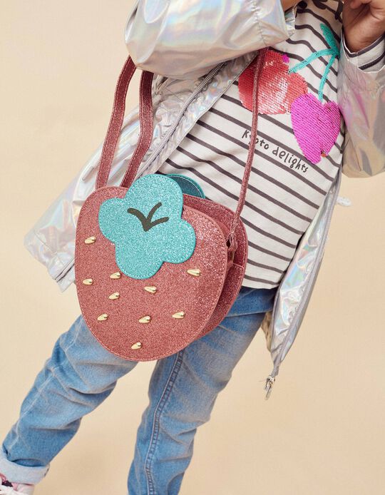 Crossbody Bag for Girls 'Strawberry', Pink