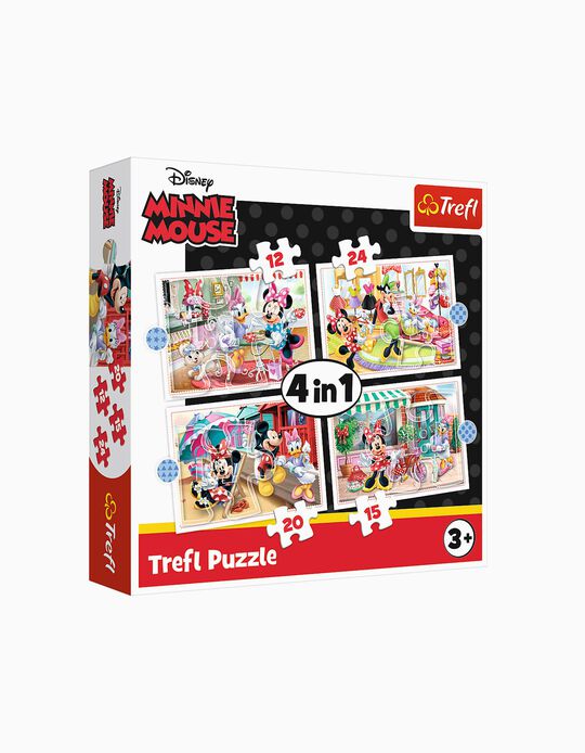 Puzzle 4 Em 1 Trefl Minnie & Friends 3A+