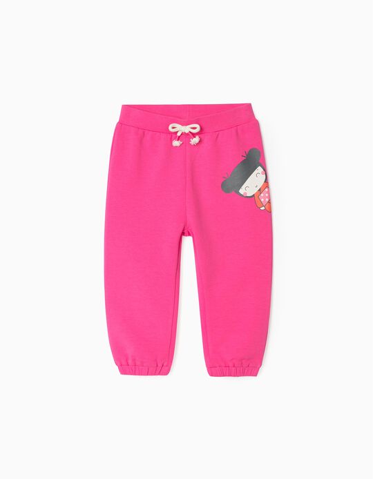 Joggers for Baby Girls 'Hello', Pink