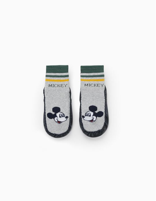 Non-Slip Slippers Socks for Boys 'Mickey', Grey