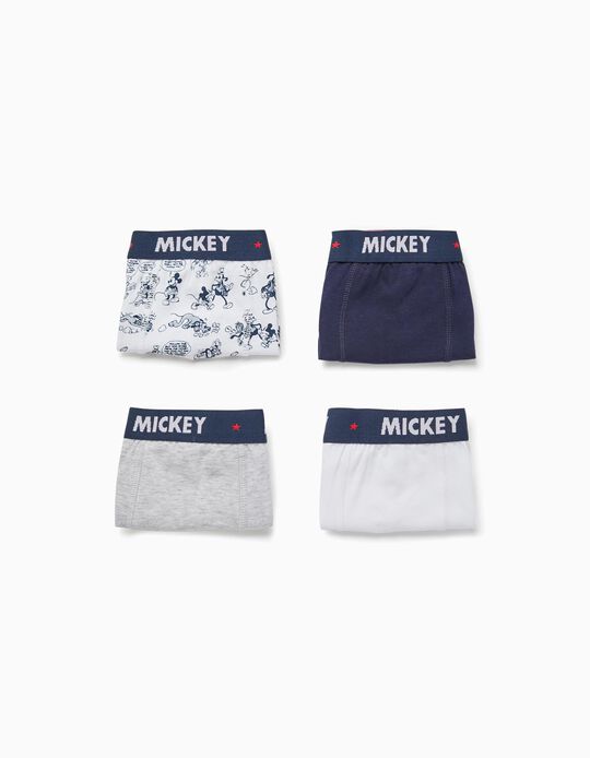 5-Pack Cotton Boxer Shorts for Boys 'Mickey BD', Multicoloured