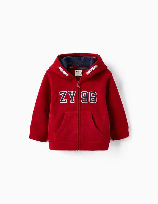Polar Hooded Jackets for Baby Boys, Red